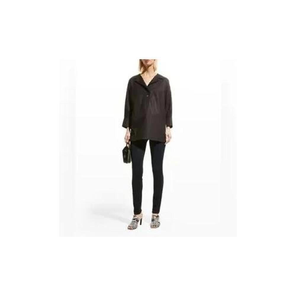 Harshman Avisa Collared Popover Tunic in Black Size 3X - Picture 2 of 3